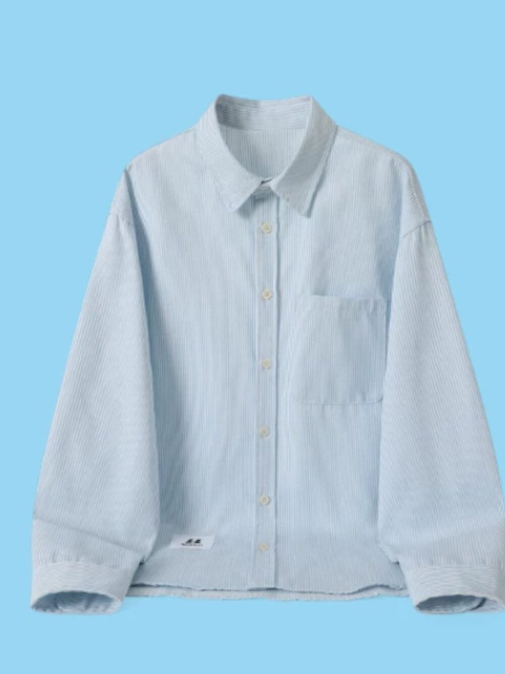 Light Blue Micro Stripe Casual Shirt